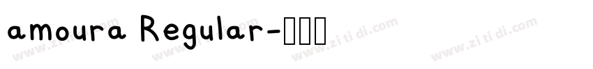 amoura Regular字体转换